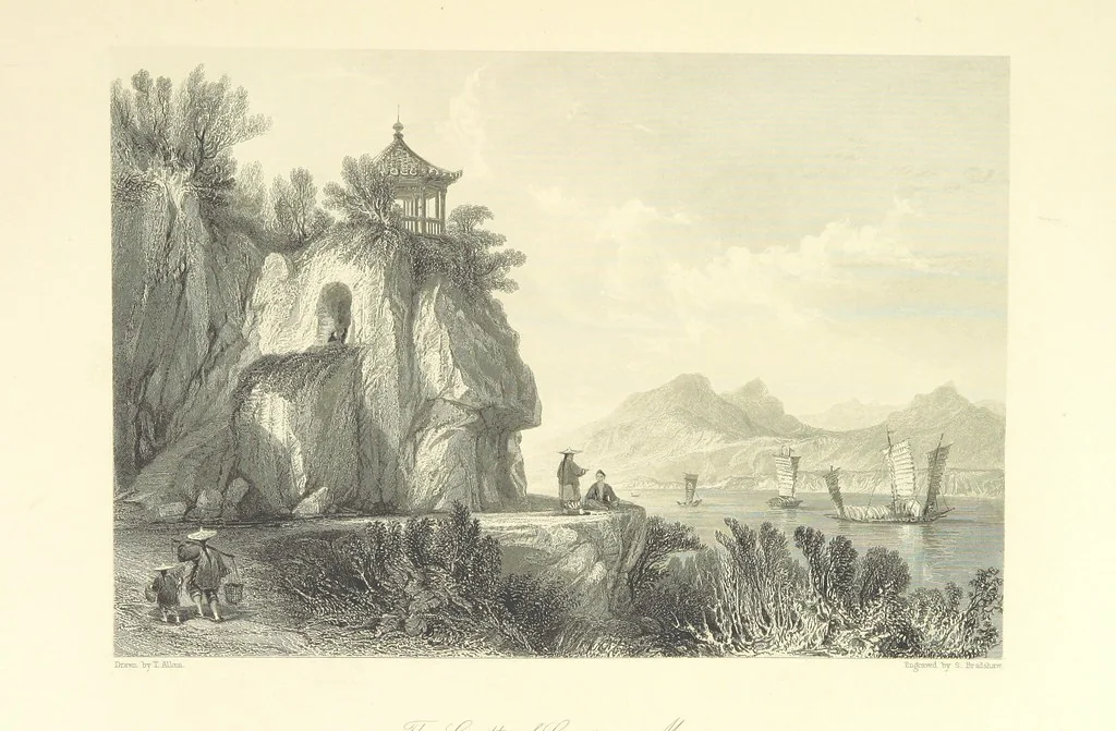 An illustration from China: in a series of views, displaying the scenery, architecture and social habits of that ancient empire. Drawn ... by T. Allom. With historical and descriptive notices by the Rev. G. N. Wright, 1858, leaf 255