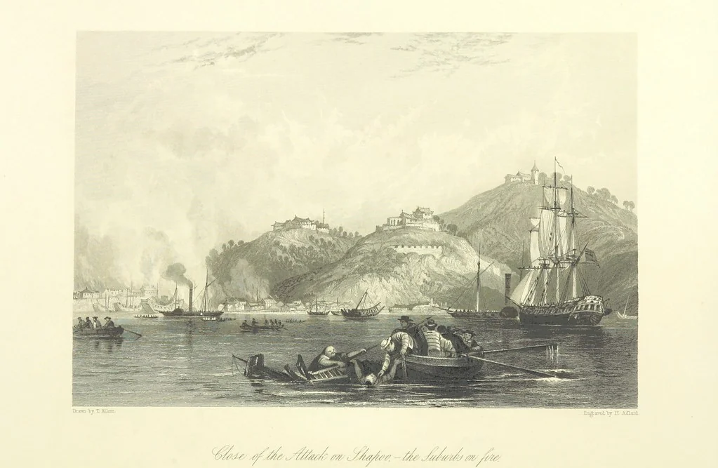 An illustration from China: in a series of views, displaying the scenery, architecture and social habits of that ancient empire. Drawn ... by T. Allom. With historical and descriptive notices by the Rev. G. N. Wright, 1858, leaf 274