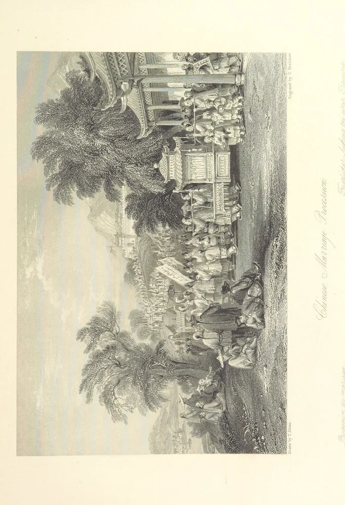 An illustration from China: in a series of views, displaying the scenery, architecture and social habits of that ancient empire. Drawn ... by T. Allom. With historical and descriptive notices by the Rev. G. N. Wright, 1858, leaf 293