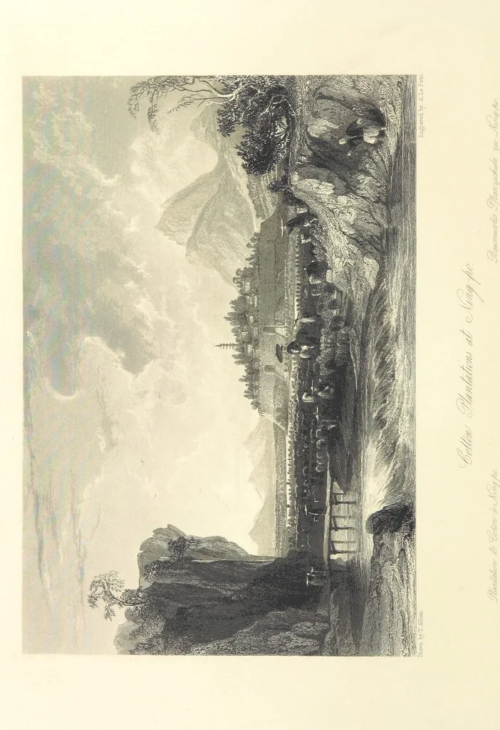 An illustration from China: in a series of views, displaying the scenery, architecture and social habits of that ancient empire. Drawn ... by T. Allom. With historical and descriptive notices by the Rev. G. N. Wright, 1858, leaf 346