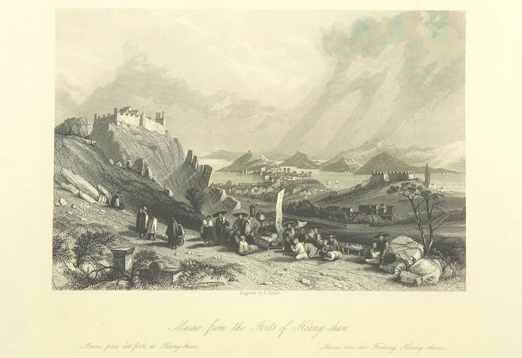 An illustration from China: in a series of views, displaying the scenery, architecture and social habits of that ancient empire. Drawn ... by T. Allom. With historical and descriptive notices by the Rev. G. N. Wright, 1858, leaf 354