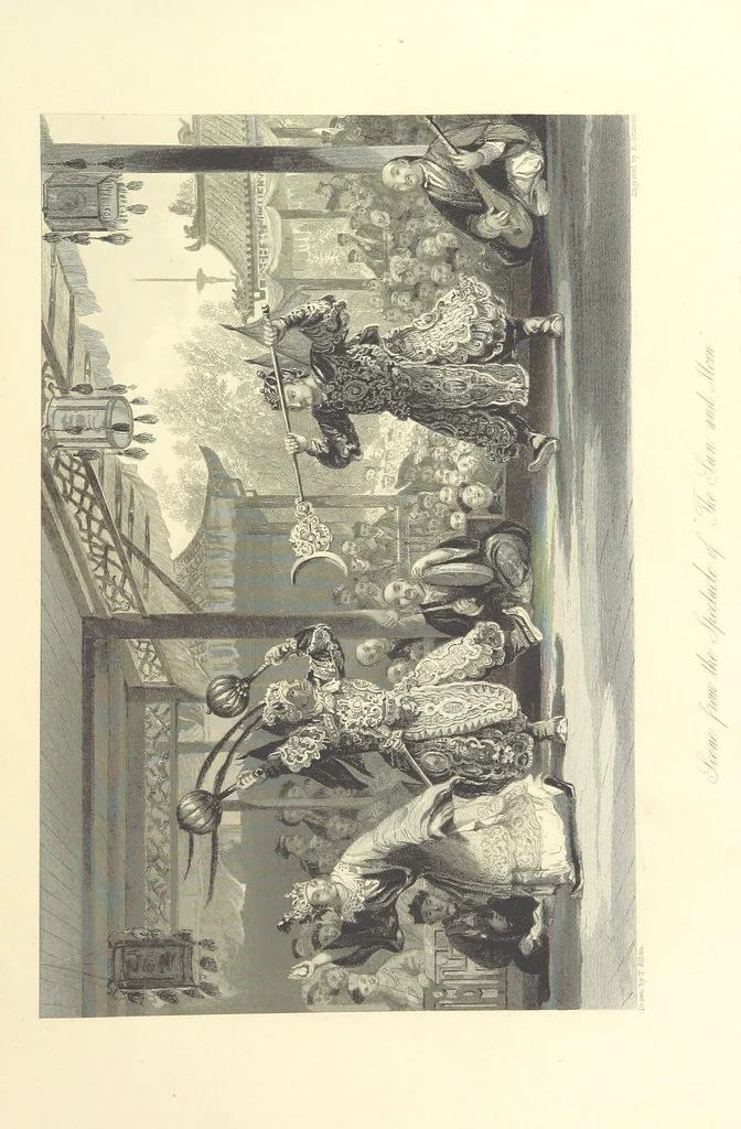 An illustration from China: in a series of views, displaying the scenery, architecture and social habits of that ancient empire. Drawn ... by T. Allom. With historical and descriptive notices by the Rev. G. N. Wright, 1858, leaf 357