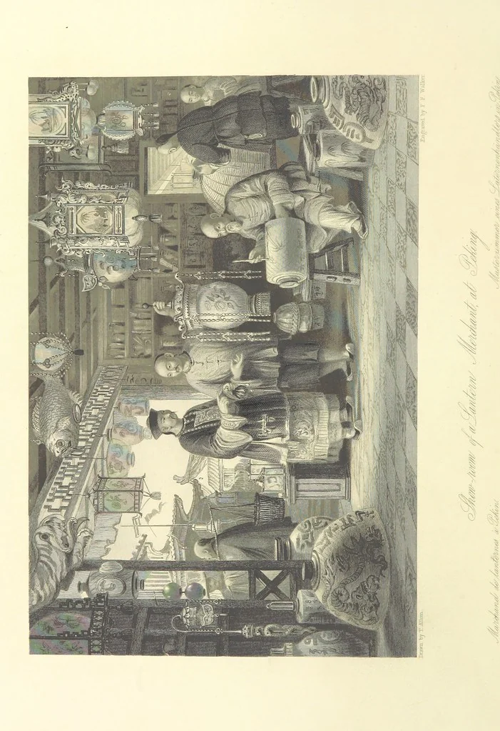 An illustration from China: in a series of views, displaying the scenery, architecture and social habits of that ancient empire. Drawn ... by T. Allom. With historical and descriptive notices by the Rev. G. N. Wright, 1858, leaf 374