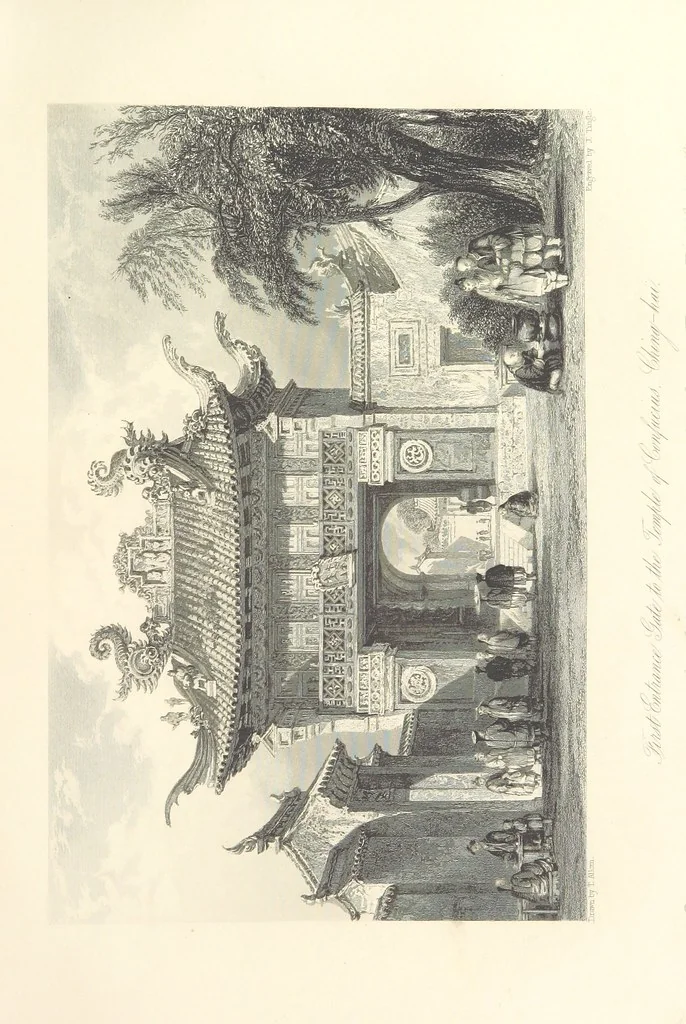 An illustration from China: in a series of views, displaying the scenery, architecture and social habits of that ancient empire. Drawn ... by T. Allom. With historical and descriptive notices by the Rev. G. N. Wright, 1858, leaf 401