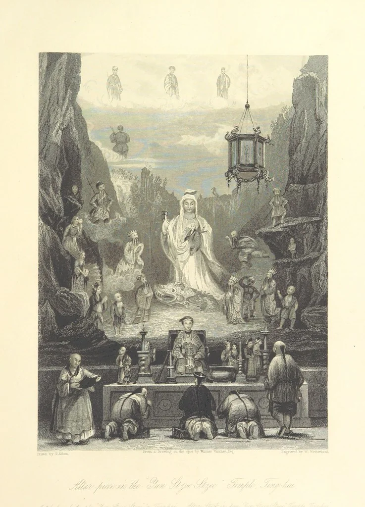 An illustration from China: in a series of views, displaying the scenery, architecture and social habits of that ancient empire. Drawn ... by T. Allom. With historical and descriptive notices by the Rev. G. N. Wright, 1858, leaf 407