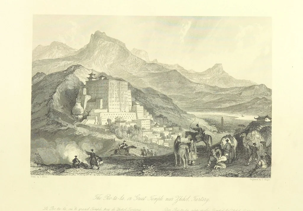 An illustration from China: in a series of views, displaying the scenery, architecture and social habits of that ancient empire. Drawn ... by T. Allom. With historical and descriptive notices by the Rev. G. N. Wright, 1858, leaf 108