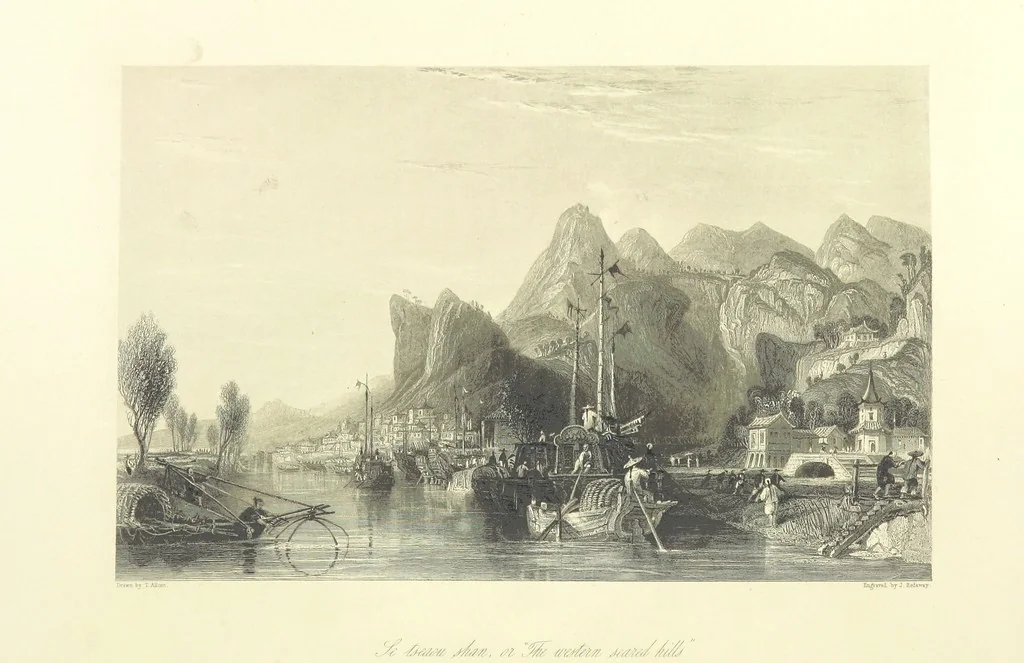 An illustration from China: in a series of views, displaying the scenery, architecture and social habits of that ancient empire. Drawn ... by T. Allom. With historical and descriptive notices by the Rev. G. N. Wright, 1858, leaf 112