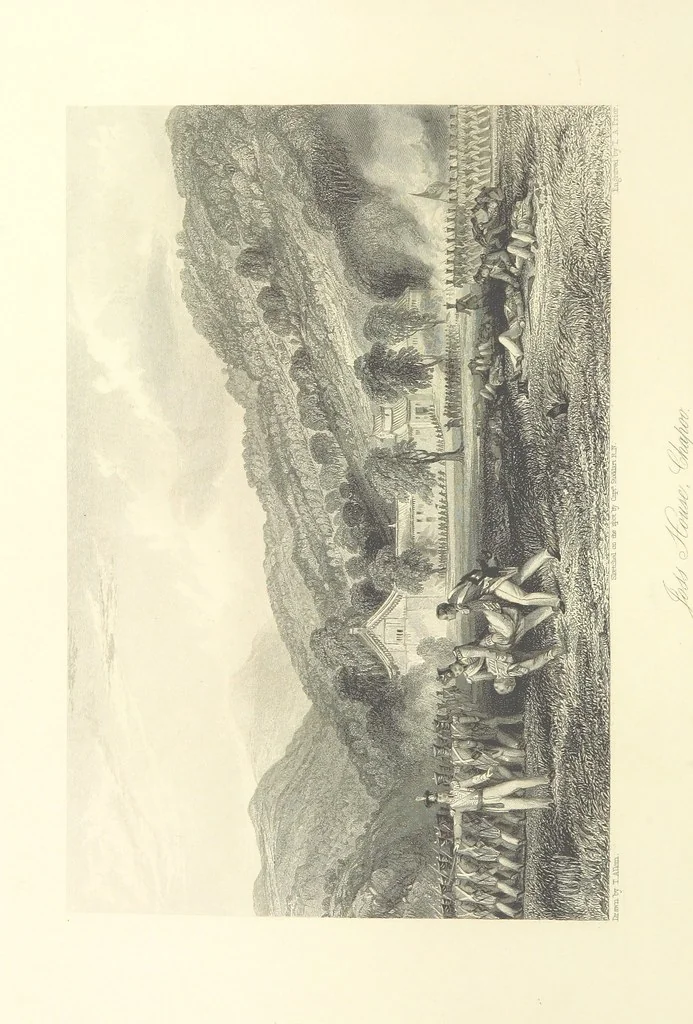 An illustration from China: in a series of views, displaying the scenery, architecture and social habits of that ancient empire. Drawn ... by T. Allom. With historical and descriptive notices by the Rev. G. N. Wright, 1858, leaf 186