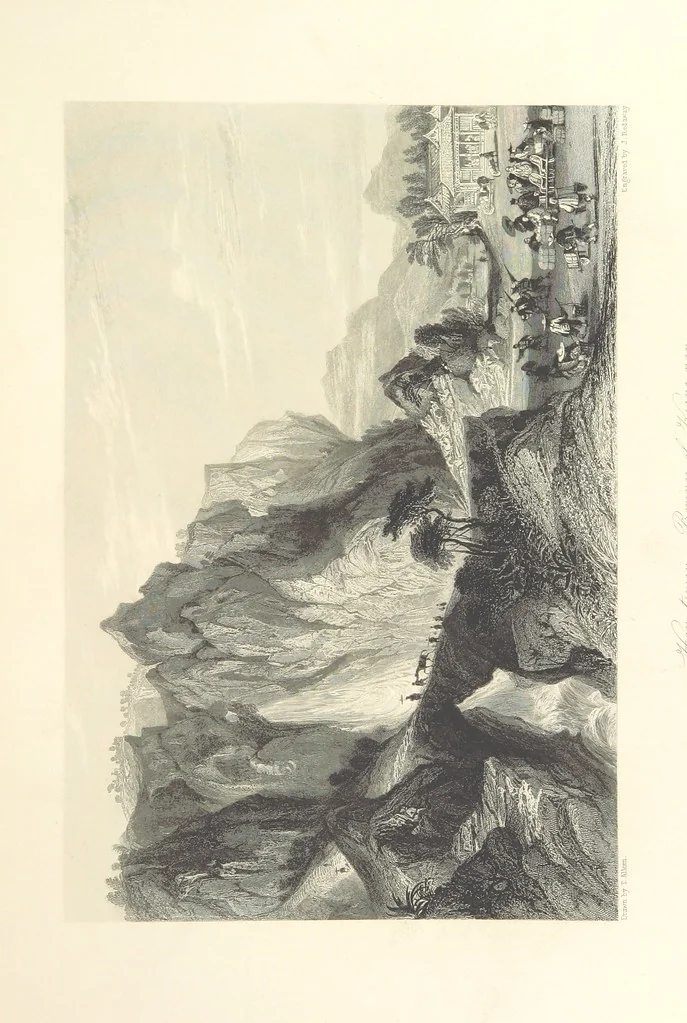 An illustration from China: in a series of views, displaying the scenery, architecture and social habits of that ancient empire. Drawn ... by T. Allom. With historical and descriptive notices by the Rev. G. N. Wright, 1858, leaf 63
