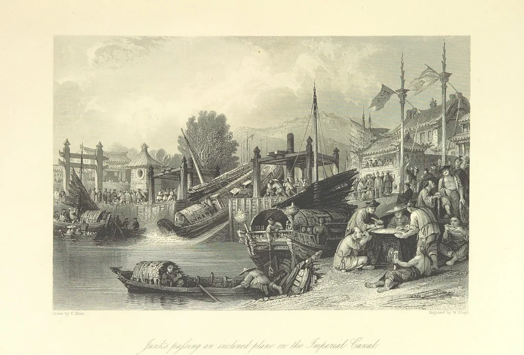 An illustration from China: in a series of views, displaying the scenery, architecture and social habits of that ancient empire. Drawn ... by T. Allom. With historical and descriptive notices by the Rev. G. N. Wright, 1858, leaf 73