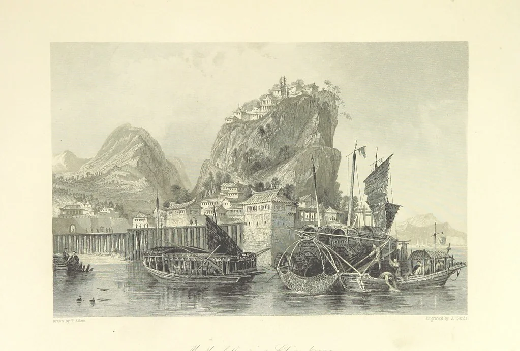 An illustration from China: in a series of views, displaying the scenery, architecture and social habits of that ancient empire. Drawn ... by T. Allom. With historical and descriptive notices by the Rev. G. N. Wright, 1858, leaf 93
