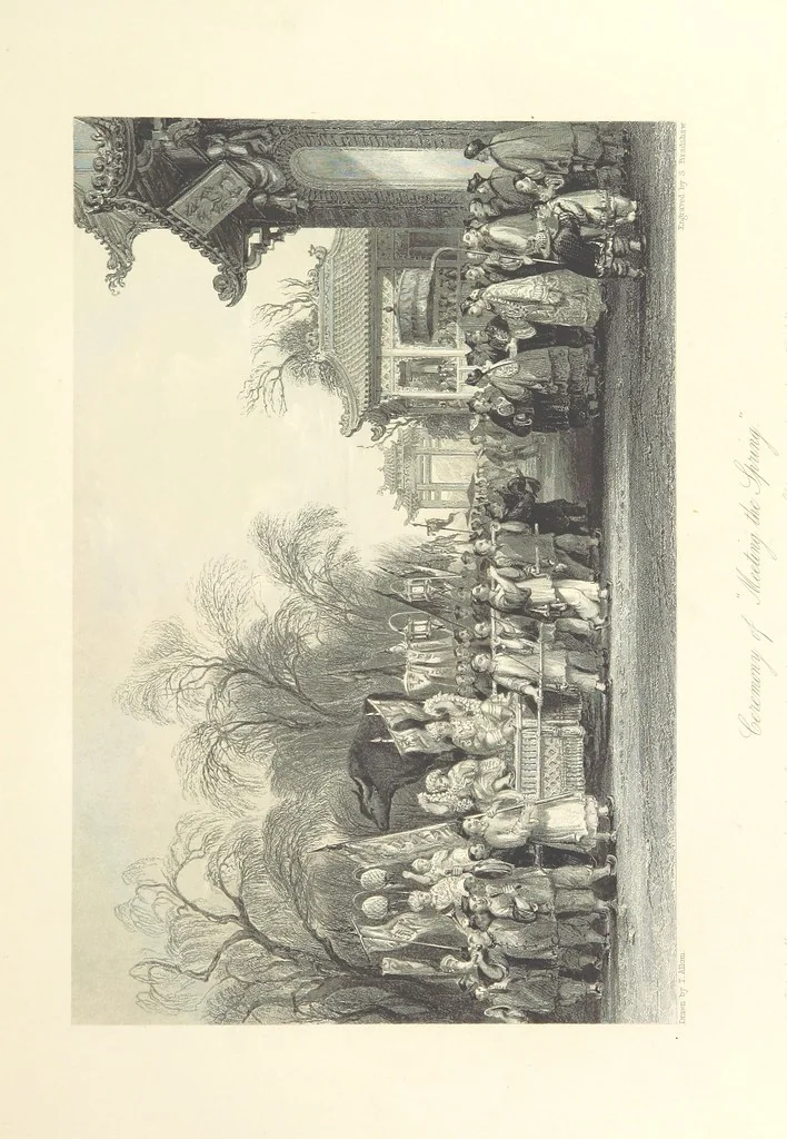 An illustration from China: in a series of views, displaying the scenery, architecture and social habits of that ancient empire. Drawn ... by T. Allom. With historical and descriptive notices by the Rev. G. N. Wright, 1858, leaf 99