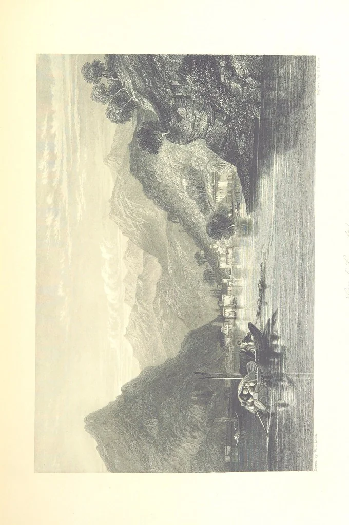 An illustration from Belgium, the Rhine, Italy, Greece, and the Shores and Islands of the Mediterranean, illustrated in a series of engravings from drawings on the spot, by T. Allom, Esq., Colonel Cockburn ... With historical, classical and picturesque descriptions by the Rev. G. N. Wright and L. F. A. Buckingham, 1851, leaf 133
