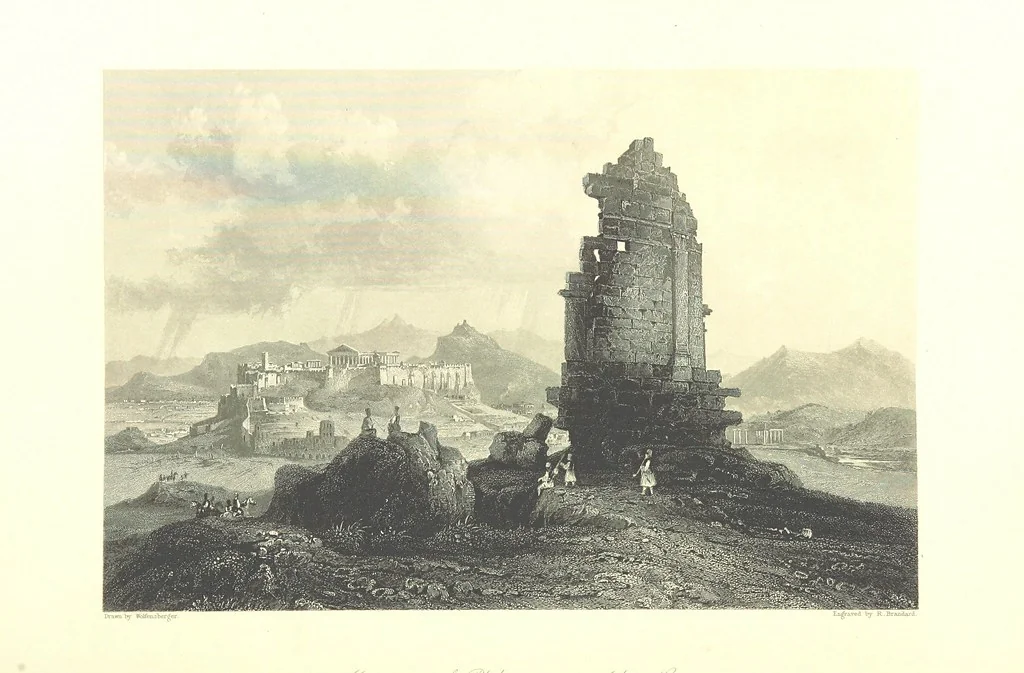 An illustration from Belgium, the Rhine, Italy, Greece, and the Shores and Islands of the Mediterranean, illustrated in a series of engravings from drawings on the spot, by T. Allom, Esq., Colonel Cockburn ... With historical, classical and picturesque descriptions by the Rev. G. N. Wright and L. F. A. Buckingham, 1851, leaf 138