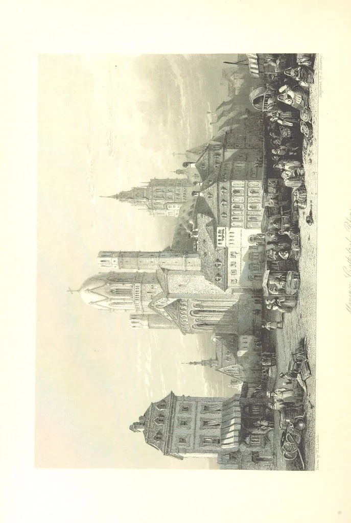 An illustration from Belgium, the Rhine, Italy, Greece, and the Shores and Islands of the Mediterranean, illustrated in a series of engravings from drawings on the spot, by T. Allom, Esq., Colonel Cockburn ... With historical, classical and picturesque descriptions by the Rev. G. N. Wright and L. F. A. Buckingham, 1851, leaf 158