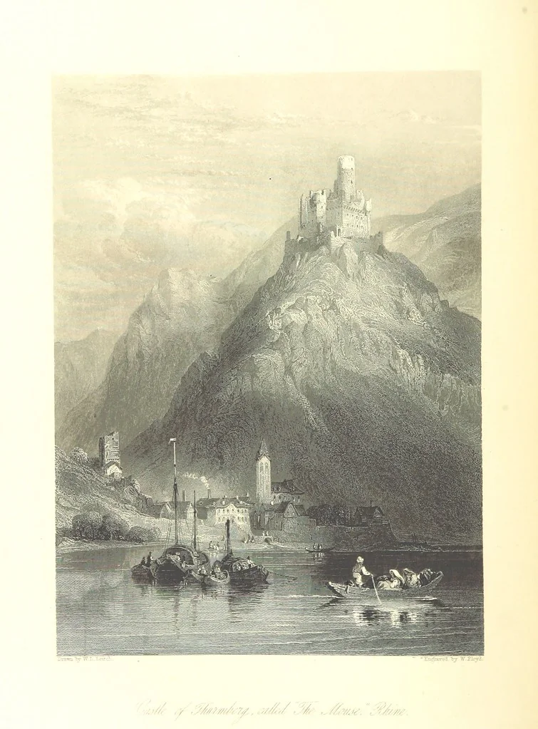 An illustration from Belgium, the Rhine, Italy, Greece, and the Shores and Islands of the Mediterranean, illustrated in a series of engravings from drawings on the spot, by T. Allom, Esq., Colonel Cockburn ... With historical, classical and picturesque descriptions by the Rev. G. N. Wright and L. F. A. Buckingham, 1851, leaf 204