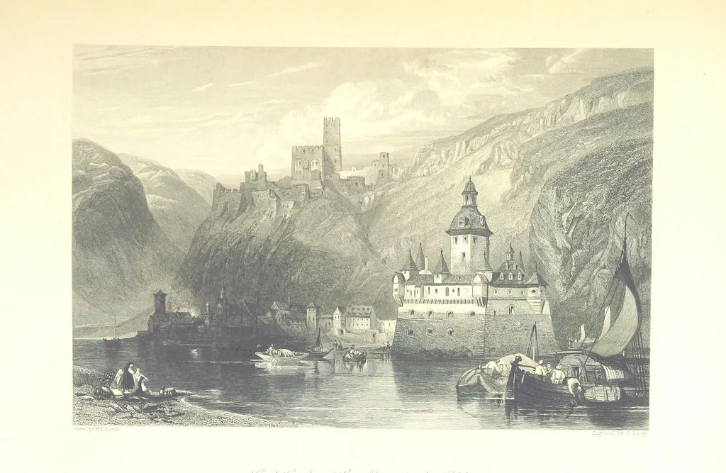 An illustration from Belgium, the Rhine, Italy, Greece, and the Shores and Islands of the Mediterranean, illustrated in a series of engravings from drawings on the spot, by T. Allom, Esq., Colonel Cockburn ... With historical, classical and picturesque descriptions by the Rev. G. N. Wright and L. F. A. Buckingham, 1851, leaf 215