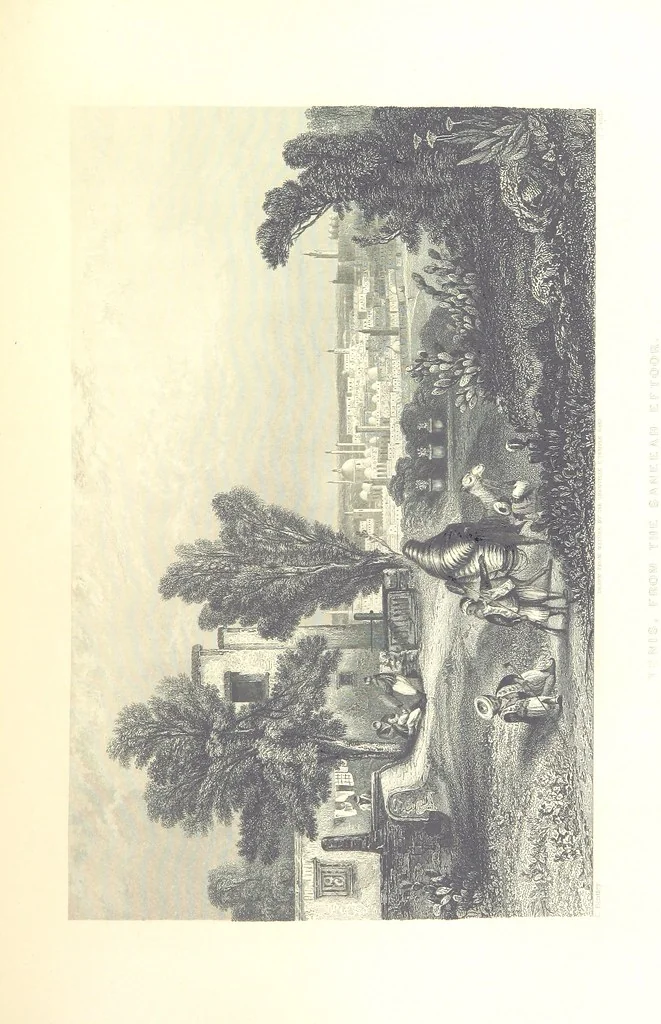 An illustration from Belgium, the Rhine, Italy, Greece, and the Shores and Islands of the Mediterranean, illustrated in a series of engravings from drawings on the spot, by T. Allom, Esq., Colonel Cockburn ... With historical, classical and picturesque descriptions by the Rev. G. N. Wright and L. F. A. Buckingham, 1851, leaf 243