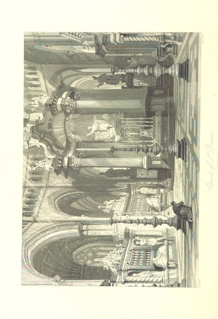An illustration from Belgium, the Rhine, Italy, Greece, and the Shores and Islands of the Mediterranean, illustrated in a series of engravings from drawings on the spot, by T. Allom, Esq., Colonel Cockburn ... With historical, classical and picturesque descriptions by the Rev. G. N. Wright and L. F. A. Buckingham, 1851, leaf 252