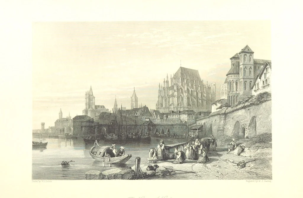 An illustration from Belgium, the Rhine, Italy, Greece, and the Shores and Islands of the Mediterranean, illustrated in a series of engravings from drawings on the spot, by T. Allom, Esq., Colonel Cockburn ... With historical, classical and picturesque descriptions by the Rev. G. N. Wright and L. F. A. Buckingham, 1851, leaf 256