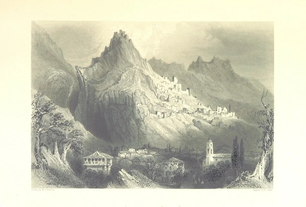 An illustration from Belgium, the Rhine, Italy, Greece, and the Shores and Islands of the Mediterranean, illustrated in a series of engravings from drawings on the spot, by T. Allom, Esq., Colonel Cockburn ... With historical, classical and picturesque descriptions by the Rev. G. N. Wright and L. F. A. Buckingham, 1851, leaf 31
