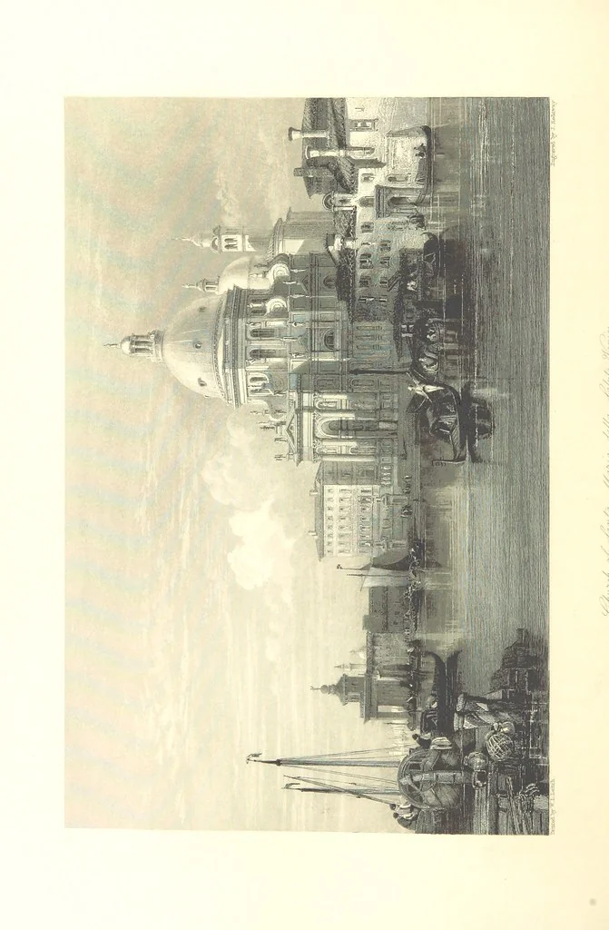 An illustration from Belgium, the Rhine, Italy, Greece, and the Shores and Islands of the Mediterranean, illustrated in a series of engravings from drawings on the spot, by T. Allom, Esq., Colonel Cockburn ... With historical, classical and picturesque descriptions by the Rev. G. N. Wright and L. F. A. Buckingham, 1851, leaf 342