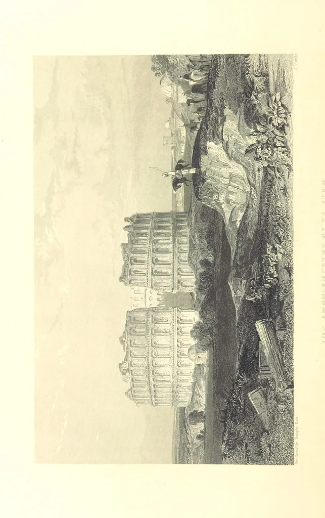 An illustration from Belgium, the Rhine, Italy, Greece, and the Shores and Islands of the Mediterranean, illustrated in a series of engravings from drawings on the spot, by T. Allom, Esq., Colonel Cockburn ... With historical, classical and picturesque descriptions by the Rev. G. N. Wright and L. F. A. Buckingham, 1851, leaf 346