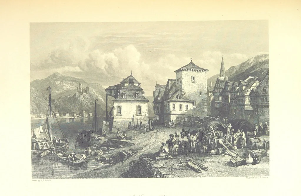 An illustration from Belgium, the Rhine, Italy, Greece, and the Shores and Islands of the Mediterranean, illustrated in a series of engravings from drawings on the spot, by T. Allom, Esq., Colonel Cockburn ... With historical, classical and picturesque descriptions by the Rev. G. N. Wright and L. F. A. Buckingham, 1851, leaf 353