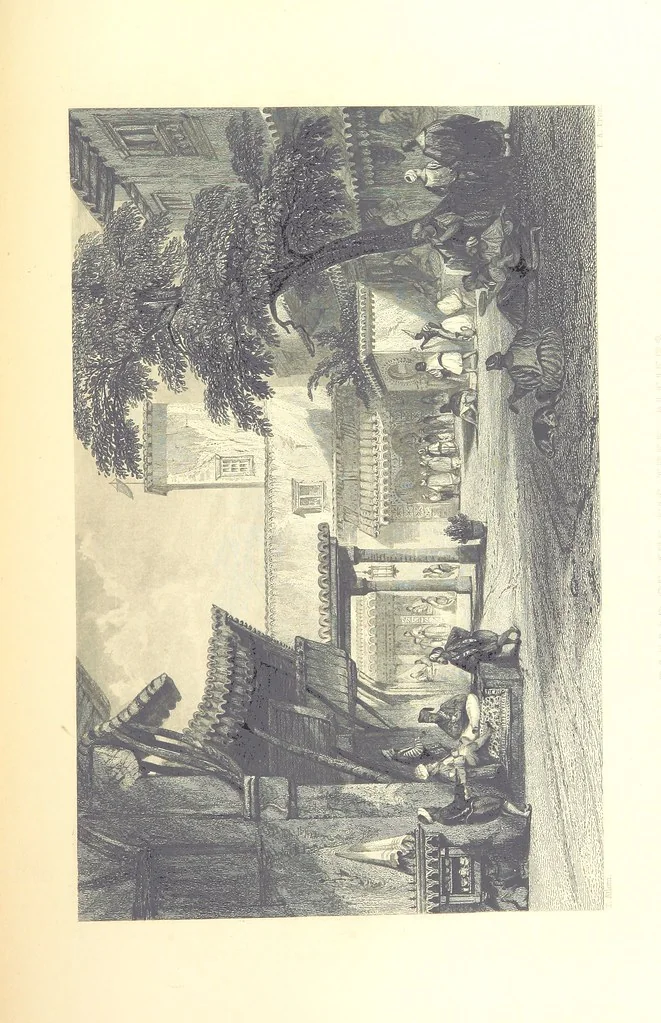 An illustration from Belgium, the Rhine, Italy, Greece, and the Shores and Islands of the Mediterranean, illustrated in a series of engravings from drawings on the spot, by T. Allom, Esq., Colonel Cockburn ... With historical, classical and picturesque descriptions by the Rev. G. N. Wright and L. F. A. Buckingham, 1851, leaf 365