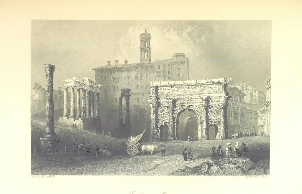 An illustration from Belgium, the Rhine, Italy, Greece, and the Shores and Islands of the Mediterranean, illustrated in a series of engravings from drawings on the spot, by T. Allom, Esq., Colonel Cockburn ... With historical, classical and picturesque descriptions by the Rev. G. N. Wright and L. F. A. Buckingham, 1851, leaf 369