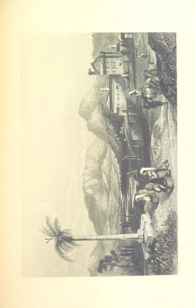 An illustration from Belgium, the Rhine, Italy, Greece, and the Shores and Islands of the Mediterranean, illustrated in a series of engravings from drawings on the spot, by T. Allom, Esq., Colonel Cockburn ... With historical, classical and picturesque descriptions by the Rev. G. N. Wright and L. F. A. Buckingham, 1851, leaf 377