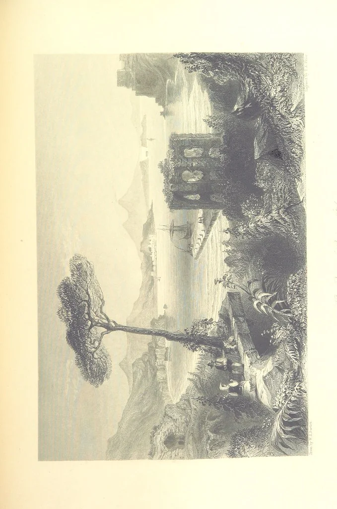 An illustration from Belgium, the Rhine, Italy, Greece, and the Shores and Islands of the Mediterranean, illustrated in a series of engravings from drawings on the spot, by T. Allom, Esq., Colonel Cockburn ... With historical, classical and picturesque descriptions by the Rev. G. N. Wright and L. F. A. Buckingham, 1851, leaf 387