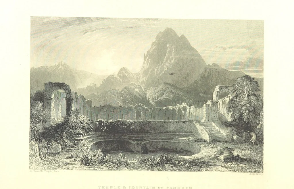 An illustration from Belgium, the Rhine, Italy, Greece, and the Shores and Islands of the Mediterranean, illustrated in a series of engravings from drawings on the spot, by T. Allom, Esq., Colonel Cockburn ... With historical, classical and picturesque descriptions by the Rev. G. N. Wright and L. F. A. Buckingham, 1851, leaf 438