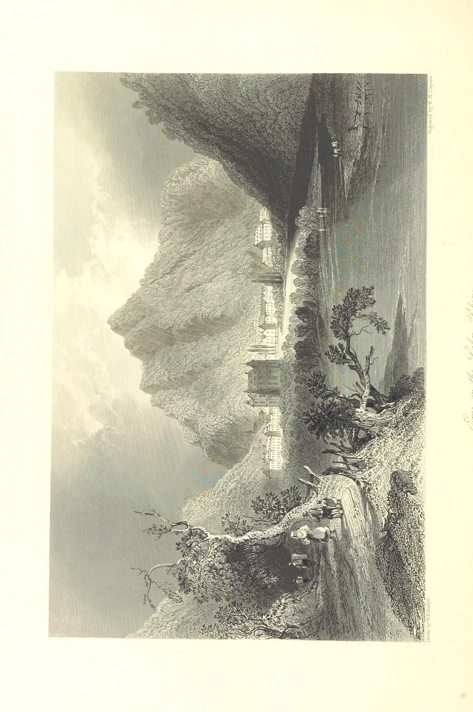 An illustration from Belgium, the Rhine, Italy, Greece, and the Shores and Islands of the Mediterranean, illustrated in a series of engravings from drawings on the spot, by T. Allom, Esq., Colonel Cockburn ... With historical, classical and picturesque descriptions by the Rev. G. N. Wright and L. F. A. Buckingham, 1851, leaf 456