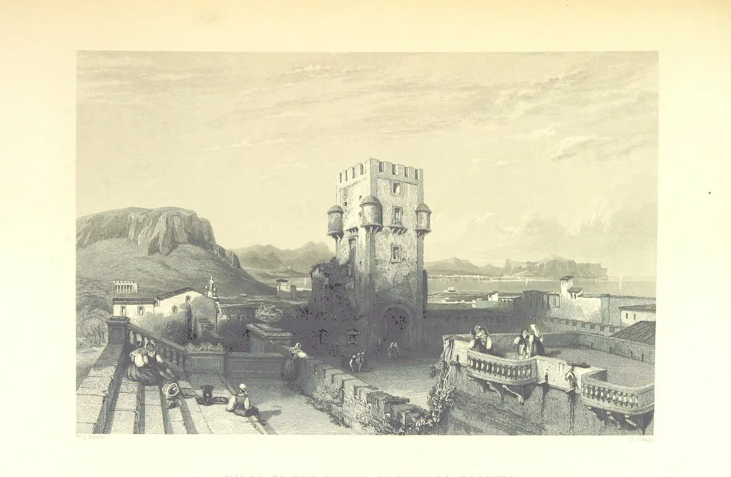 An illustration from Belgium, the Rhine, Italy, Greece, and the Shores and Islands of the Mediterranean, illustrated in a series of engravings from drawings on the spot, by T. Allom, Esq., Colonel Cockburn ... With historical, classical and picturesque descriptions by the Rev. G. N. Wright and L. F. A. Buckingham, 1851, leaf 491