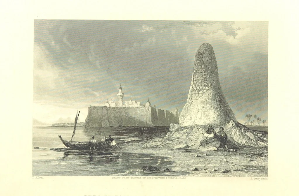 An illustration from Belgium, the Rhine, Italy, Greece, and the Shores and Islands of the Mediterranean, illustrated in a series of engravings from drawings on the spot, by T. Allom, Esq., Colonel Cockburn ... With historical, classical and picturesque descriptions by the Rev. G. N. Wright and L. F. A. Buckingham, 1851, leaf 500
