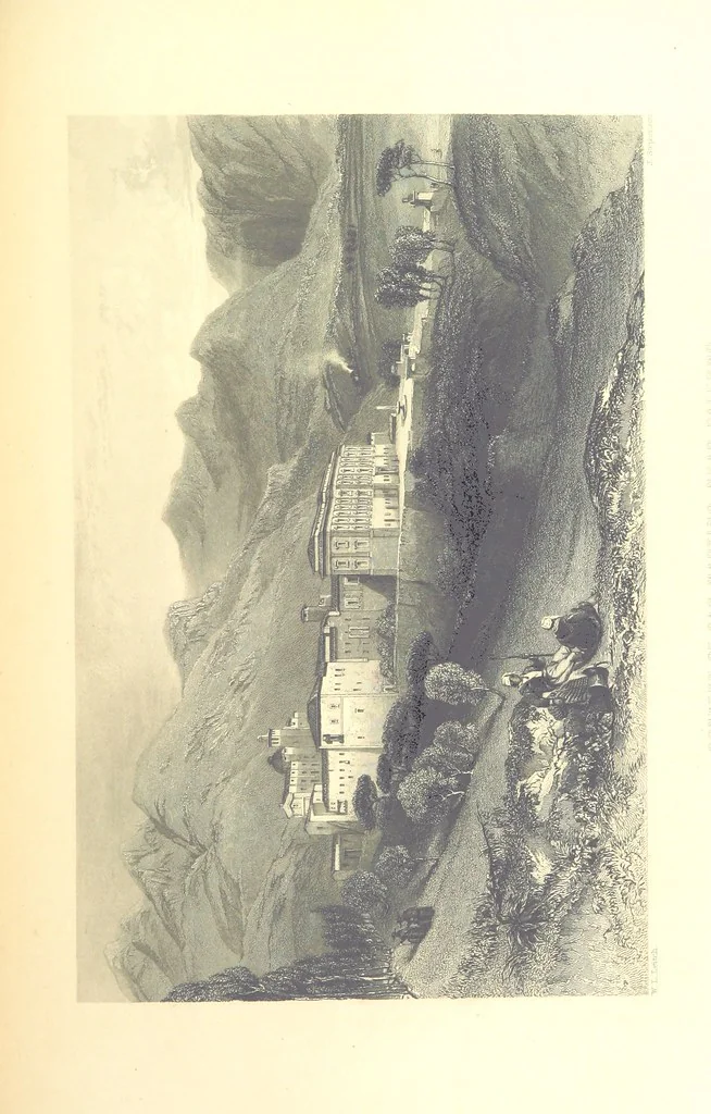An illustration from Belgium, the Rhine, Italy, Greece, and the Shores and Islands of the Mediterranean, illustrated in a series of engravings from drawings on the spot, by T. Allom, Esq., Colonel Cockburn ... With historical, classical and picturesque descriptions by the Rev. G. N. Wright and L. F. A. Buckingham, 1851, leaf 505