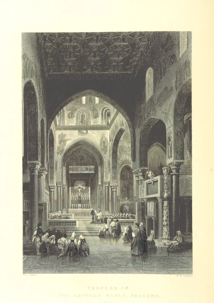 An illustration from Belgium, the Rhine, Italy, Greece, and the Shores and Islands of the Mediterranean, illustrated in a series of engravings from drawings on the spot, by T. Allom, Esq., Colonel Cockburn ... With historical, classical and picturesque descriptions by the Rev. G. N. Wright and L. F. A. Buckingham, 1851, leaf 542