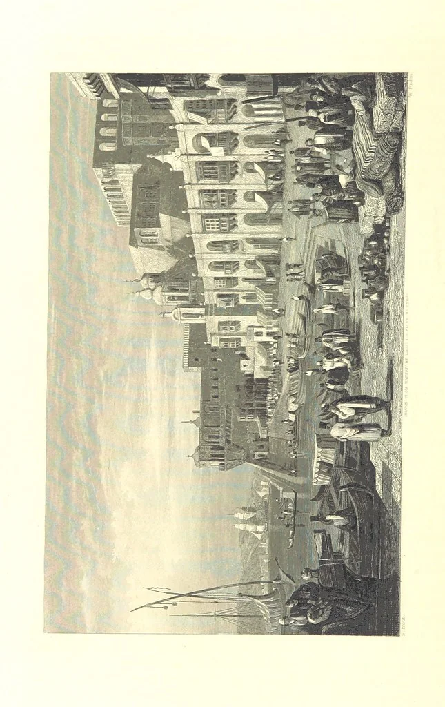 An illustration from Belgium, the Rhine, Italy, Greece, and the Shores and Islands of the Mediterranean, illustrated in a series of engravings from drawings on the spot, by T. Allom, Esq., Colonel Cockburn ... With historical, classical and picturesque descriptions by the Rev. G. N. Wright and L. F. A. Buckingham, 1851, leaf 546