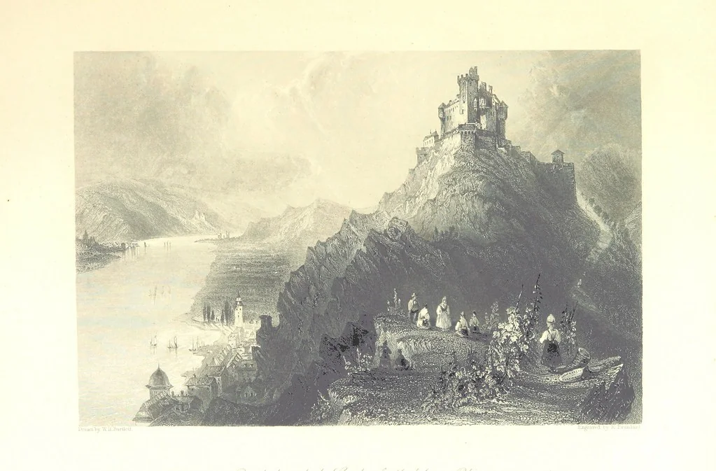 An illustration from Belgium, the Rhine, Italy, Greece, and the Shores and Islands of the Mediterranean, illustrated in a series of engravings from drawings on the spot, by T. Allom, Esq., Colonel Cockburn ... With historical, classical and picturesque descriptions by the Rev. G. N. Wright and L. F. A. Buckingham, 1851, leaf 57