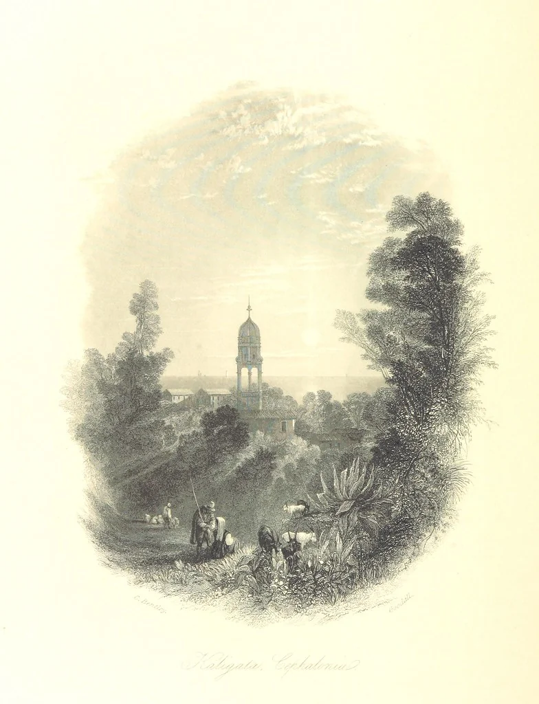 An illustration from Belgium, the Rhine, Italy, Greece, and the Shores and Islands of the Mediterranean, illustrated in a series of engravings from drawings on the spot, by T. Allom, Esq., Colonel Cockburn ... With historical, classical and picturesque descriptions by the Rev. G. N. Wright and L. F. A. Buckingham, 1851, leaf 576