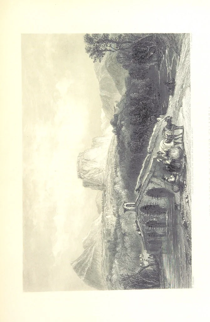 An illustration from Belgium, the Rhine, Italy, Greece, and the Shores and Islands of the Mediterranean, illustrated in a series of engravings from drawings on the spot, by T. Allom, Esq., Colonel Cockburn ... With historical, classical and picturesque descriptions by the Rev. G. N. Wright and L. F. A. Buckingham, 1851, leaf 585