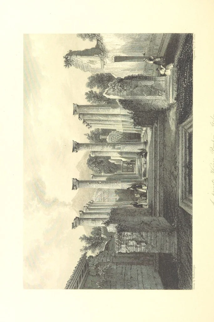 An illustration from Belgium, the Rhine, Italy, Greece, and the Shores and Islands of the Mediterranean, illustrated in a series of engravings from drawings on the spot, by T. Allom, Esq., Colonel Cockburn ... With historical, classical and picturesque descriptions by the Rev. G. N. Wright and L. F. A. Buckingham, 1851, leaf 604