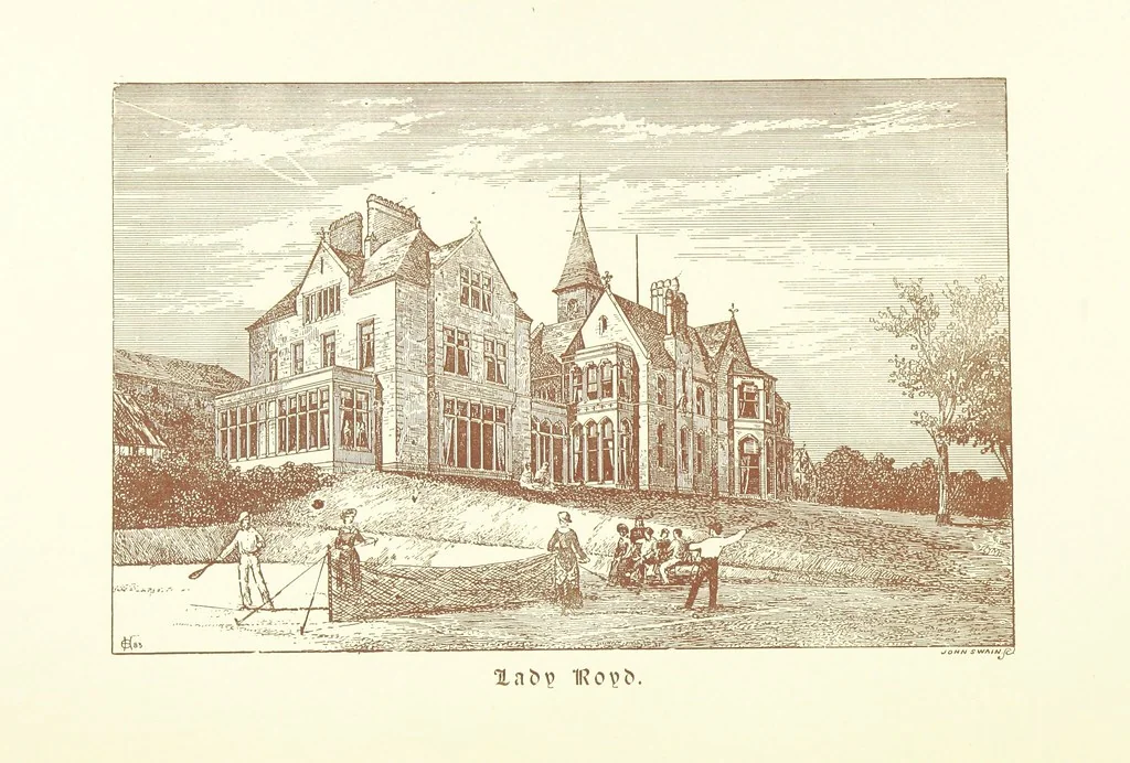 An illustration from A Series of picturesque views of castles and country houses in Yorkshire, principally in the northern division of the West Riding, from sketches made by Mr. E. Healey ... Reprinted from the “Bradford Illustrated Weekly Telegraph.”, 1885, leaf 132
