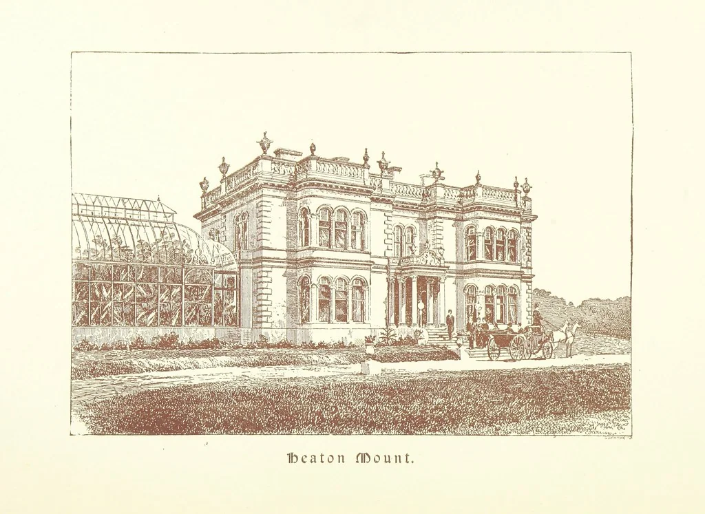 An illustration from A Series of picturesque views of castles and country houses in Yorkshire, principally in the northern division of the West Riding, from sketches made by Mr. E. Healey ... Reprinted from the “Bradford Illustrated Weekly Telegraph.”, 1885, leaf 142