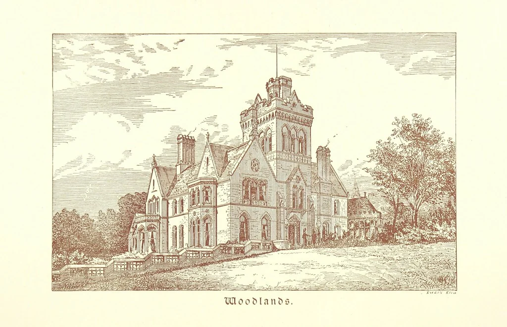 An illustration from A Series of picturesque views of castles and country houses in Yorkshire, principally in the northern division of the West Riding, from sketches made by Mr. E. Healey ... Reprinted from the “Bradford Illustrated Weekly Telegraph.”, 1885, leaf 231