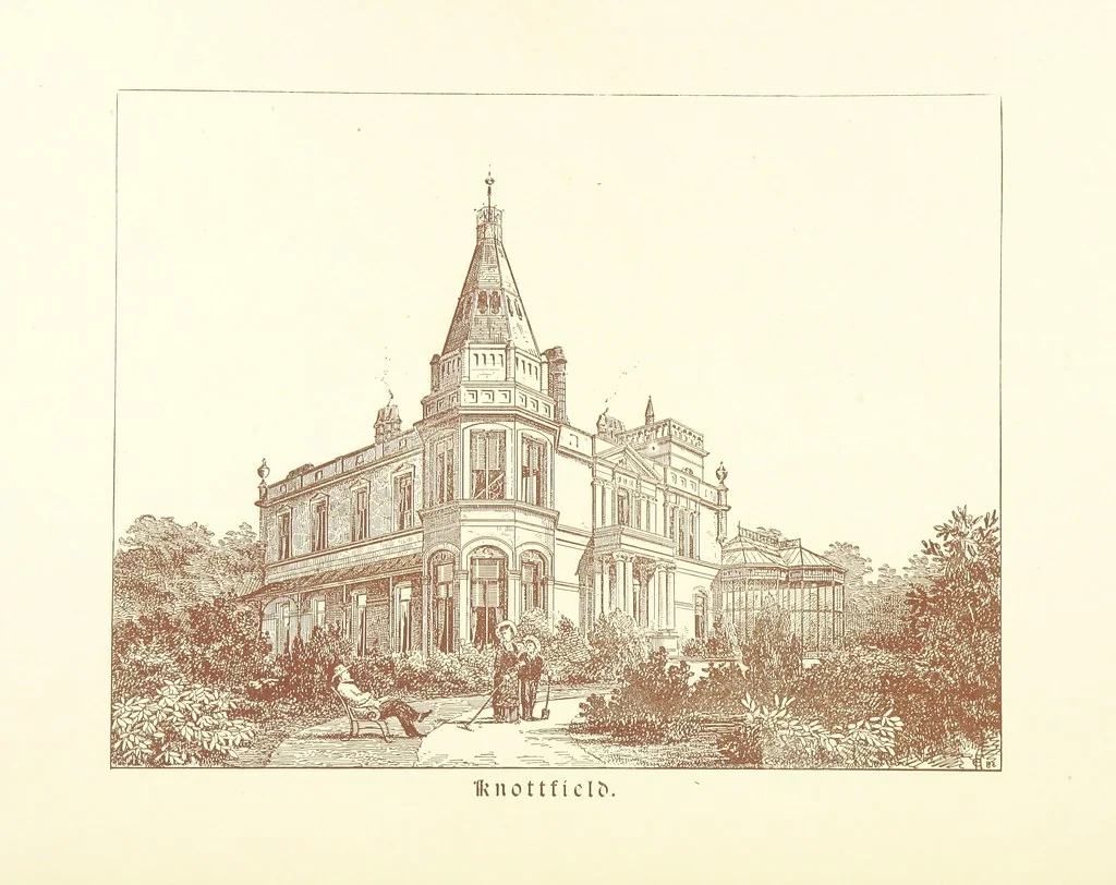 An illustration from A Series of picturesque views of castles and country houses in Yorkshire, principally in the northern division of the West Riding, from sketches made by Mr. E. Healey ... Reprinted from the “Bradford Illustrated Weekly Telegraph.”, 1885, leaf 30