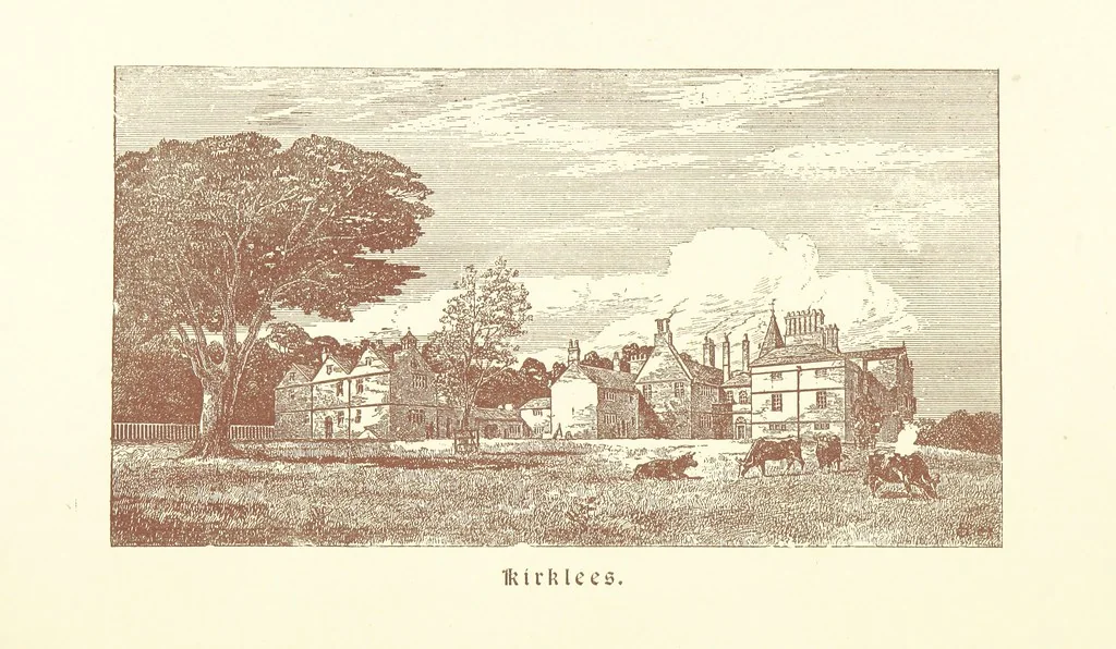 An illustration from A Series of picturesque views of castles and country houses in Yorkshire, principally in the northern division of the West Riding, from sketches made by Mr. E. Healey ... Reprinted from the “Bradford Illustrated Weekly Telegraph.”, 1885, leaf 38