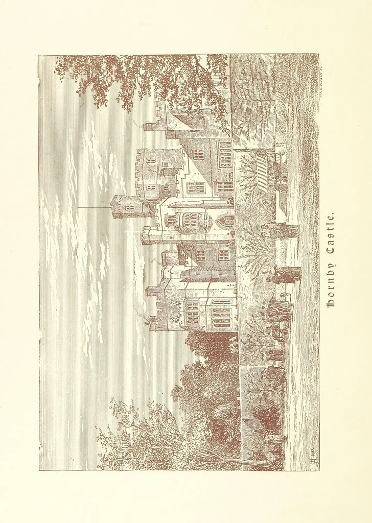 An illustration from A Series of picturesque views of castles and country houses in Yorkshire, principally in the northern division of the West Riding, from sketches made by Mr. E. Healey ... Reprinted from the “Bradford Illustrated Weekly Telegraph.”, 1885, leaf 44