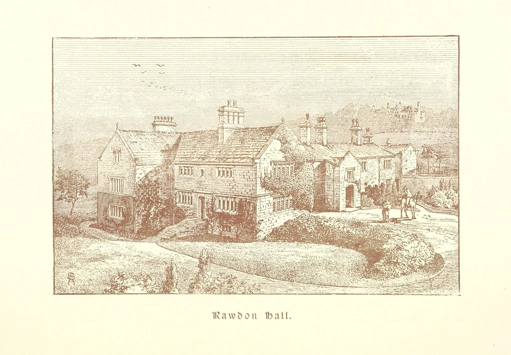 An illustration from A Series of picturesque views of castles and country houses in Yorkshire, principally in the northern division of the West Riding, from sketches made by Mr. E. Healey ... Reprinted from the “Bradford Illustrated Weekly Telegraph.”, 1885, leaf 55